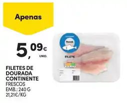 Continente Filetes de dourada continente frescos promoção