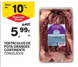 Continente Tentáculos de pota grandes continente congelados promoção