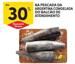 Continente Na pescada da argentina congelada do balcao de atendimento promoção