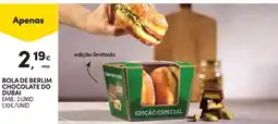 Continente Bola de berlim chocolate do dubai promoção