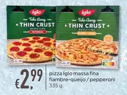 Bolama pizza Iglo massa fina fiambre-queijo/pepperoni promoção