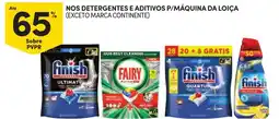 Continente Nos detergentes e aditivos p/máquina da loiça promoção