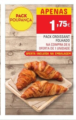 Continente Pack Croissant Folhado promoção