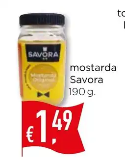 Bolama mostarda Savora promoção