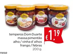 Bolama temperos Dom Duarte massa pimentão promoção