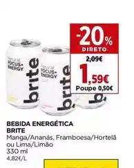 El Corte Inglés Brite - bebida energética promoção