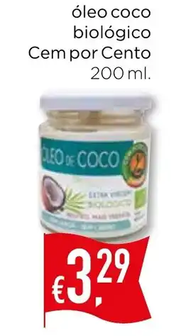 Bolama óleo coco biológico Cem por Cento promoção