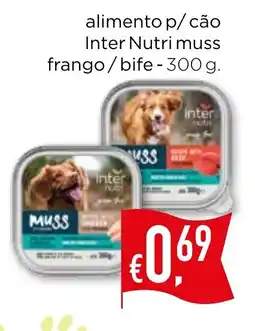 Bolama alimento p/ cão Inter Nutri muss frango/bife promoção