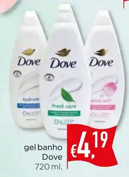 Bolama gel banho Dove promoção