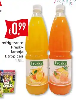 Bolama refrigerante Fresky laranja f. tropicais promoção