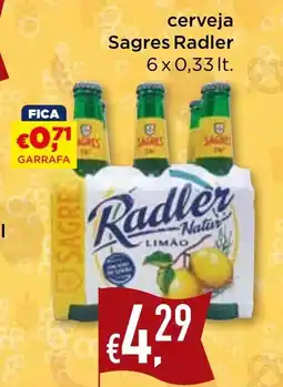 Bolama cerveja Sagres Radler promoção