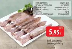 Froiz Lula-patagónica descongelada promoção