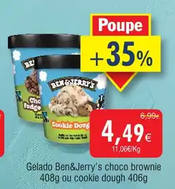 Froiz Gelado Ben&Jerry's choco brownie ou cookie dough promoção