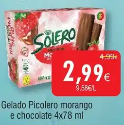 Froiz Gelado Picolero morango e chocolate promoção