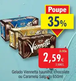 Froiz Gelado Viennetta baunilha, chocolate ou Caramelo Salgado promoção