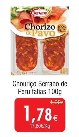 Froiz Chouriço Serrano de Peru fatias promoção