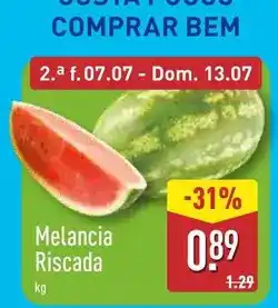 ALDI Melancia riscada promoção