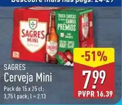 ALDI Sagres - cerveja mini promoção