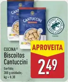ALDI Biscoitos cantuccini promoção