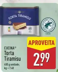 ALDI Torta tiramisu promoção