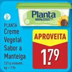 ALDI Planta - creme vegetal sabor a manteiga promoção
