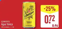 ALDI Schweppes - agua tónica promoção