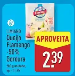 ALDI Limiano - queijo flamengo -50% gordura promoção