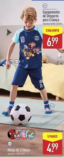 ALDI Melejas de crianca promoção