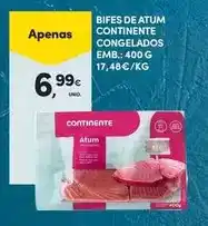 Continente Continente - bifes de atum promoção