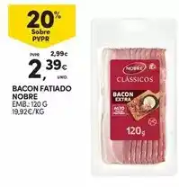 Continente Nobre - bacon fatiado promoção