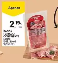 Continente Continente - bacon fumado promoção