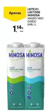 Continente Mimosa - leite 0% lactose promoção