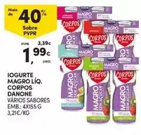 Continente Danone - iogurte magro liq. corpos promoção