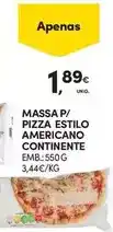 Continente Continente - pizza estilo americano promoção