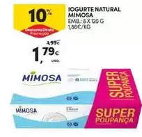 Continente Mimosa - iogurte natural promoção
