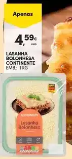 Continente Continente - lasanha bolonhesa promoção