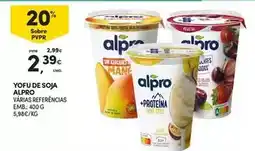 Continente Alpro - yofu de soja promoção