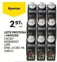 Continente Mimosa - leite proteína + promoção