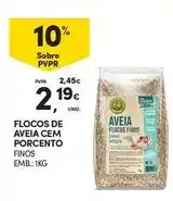 Continente Cem porcento - aveia promoção