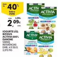 Continente Danone - iogurte liq. bifidus activia promoção