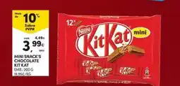 Continente A+ - mini snack's chocolate promoção