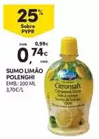 Continente Sumo limao promoção