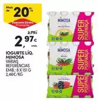 Continente Mimosa - iogurte liq promoção