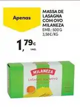 Continente Milaneza - massa de lasagna com ovo promoção