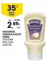 Continente Heinz - maionese cebola & alho promoção