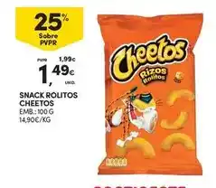 Continente Cheetos - snack rollitos promoção
