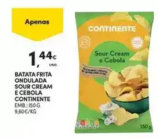 Continente Continente - batata frita ondulada sour cream e cebola promoção