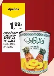 Continente Ananas em calda em rodelas promoção