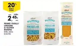 Continente Rummo - penne/ fusilli/ linguine s/ gluten promoção
