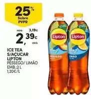 Continente Lipton - ice tea s/açucar promoção